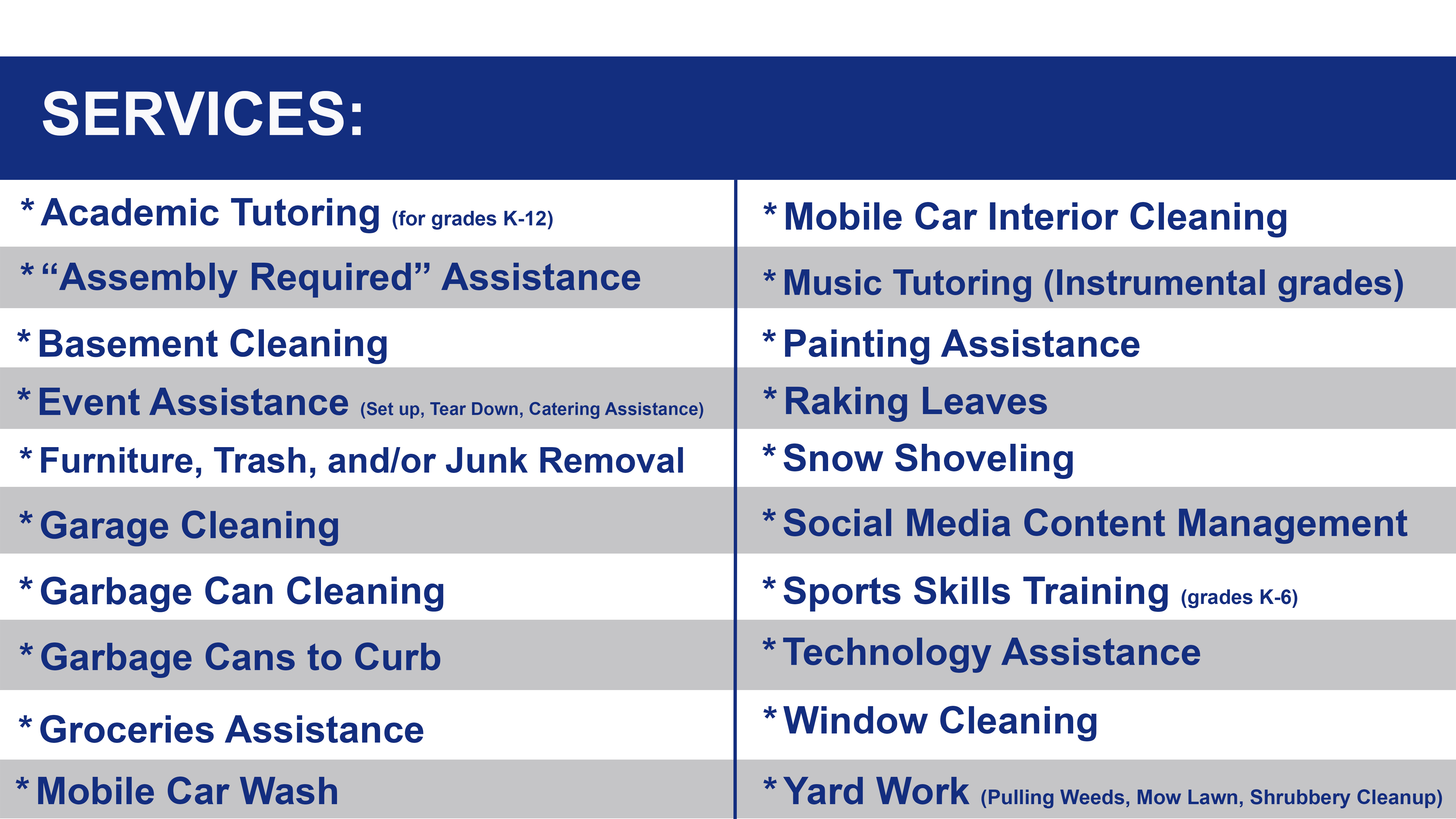 iAssist Teens Services