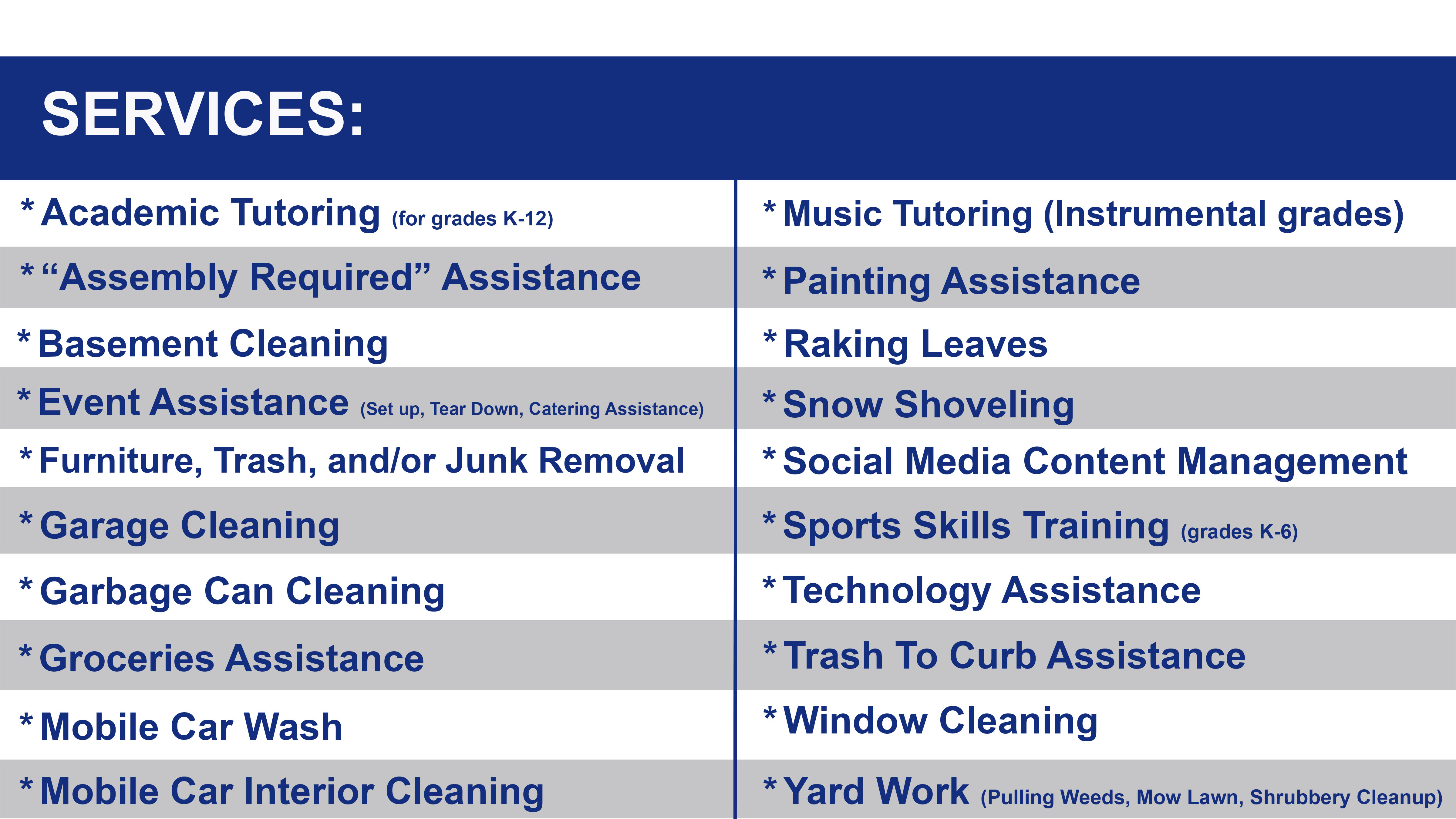 iAssist Teens Services